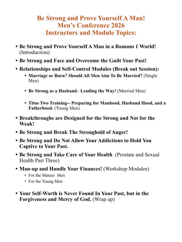 Be Strong Therefore and Prove Yourself A Man Mens Conference 2026 Web Pages.pptx 1
